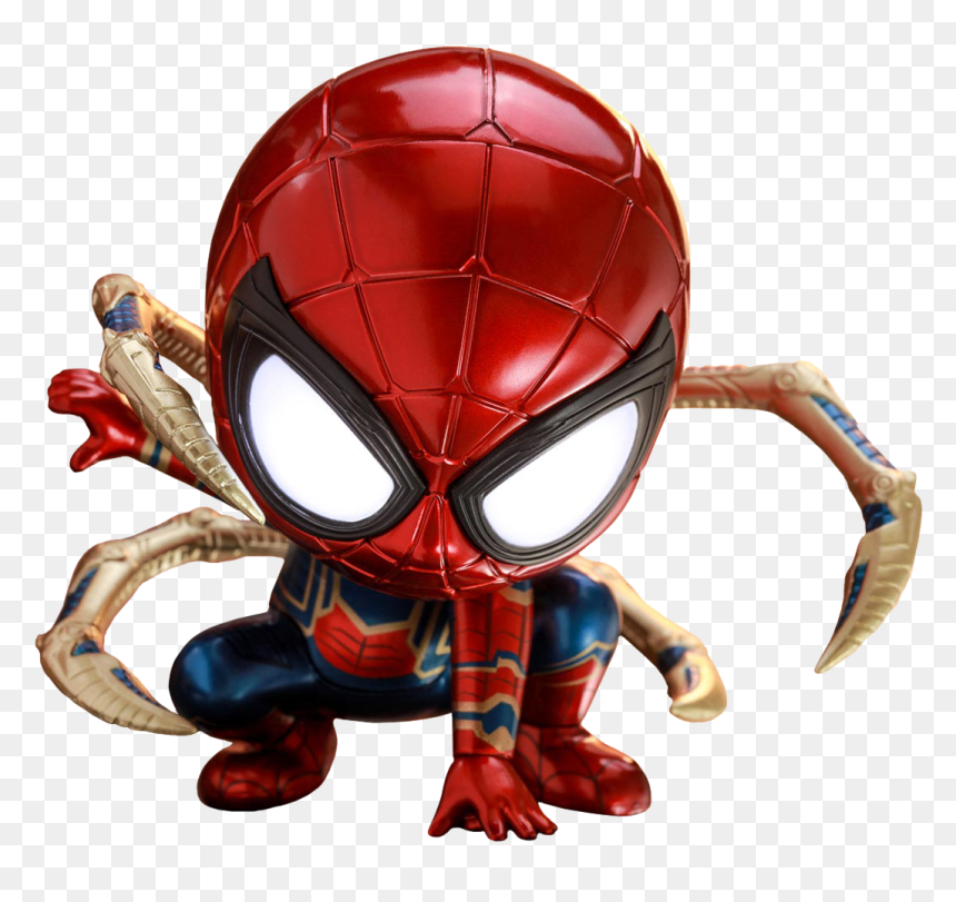 Iron Spider Cosbaby - Hot Toys Endgame Spider Man, HD Png Download - vhv