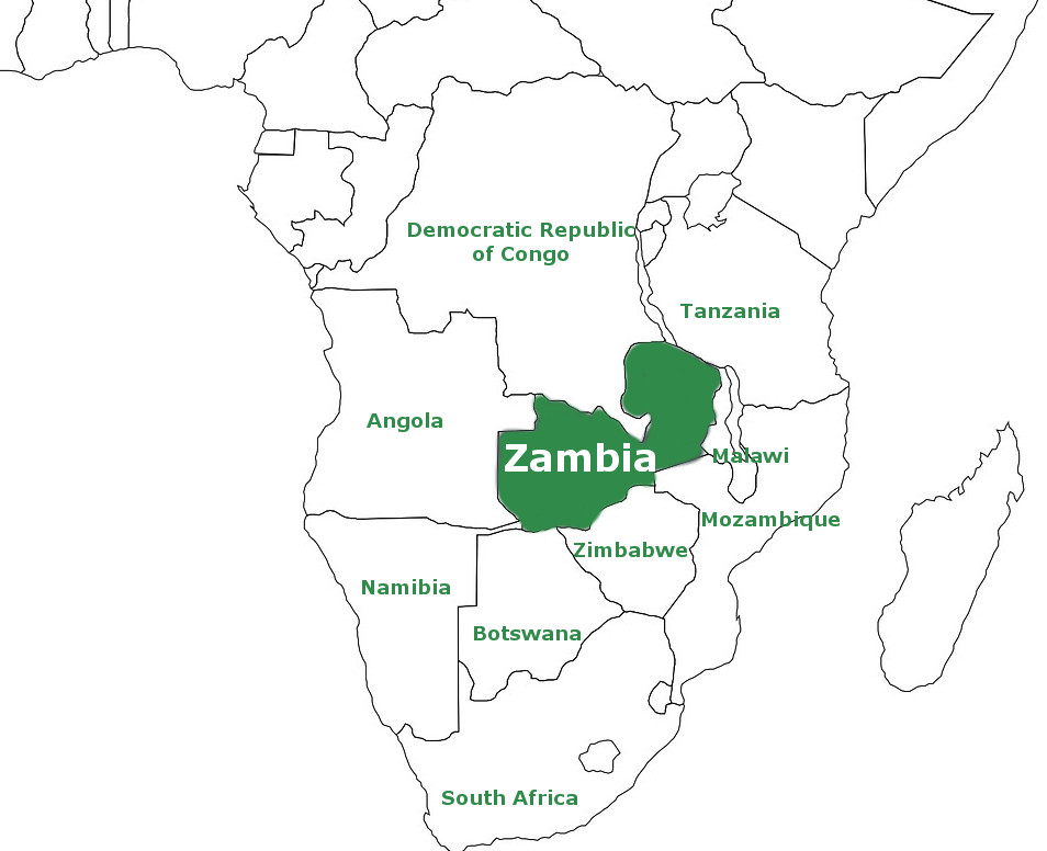 zambia on map of africa Zambia Geography Where Is Zambia What S In Zambia zambia on map of africa