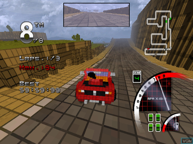 3D Pixel Racing