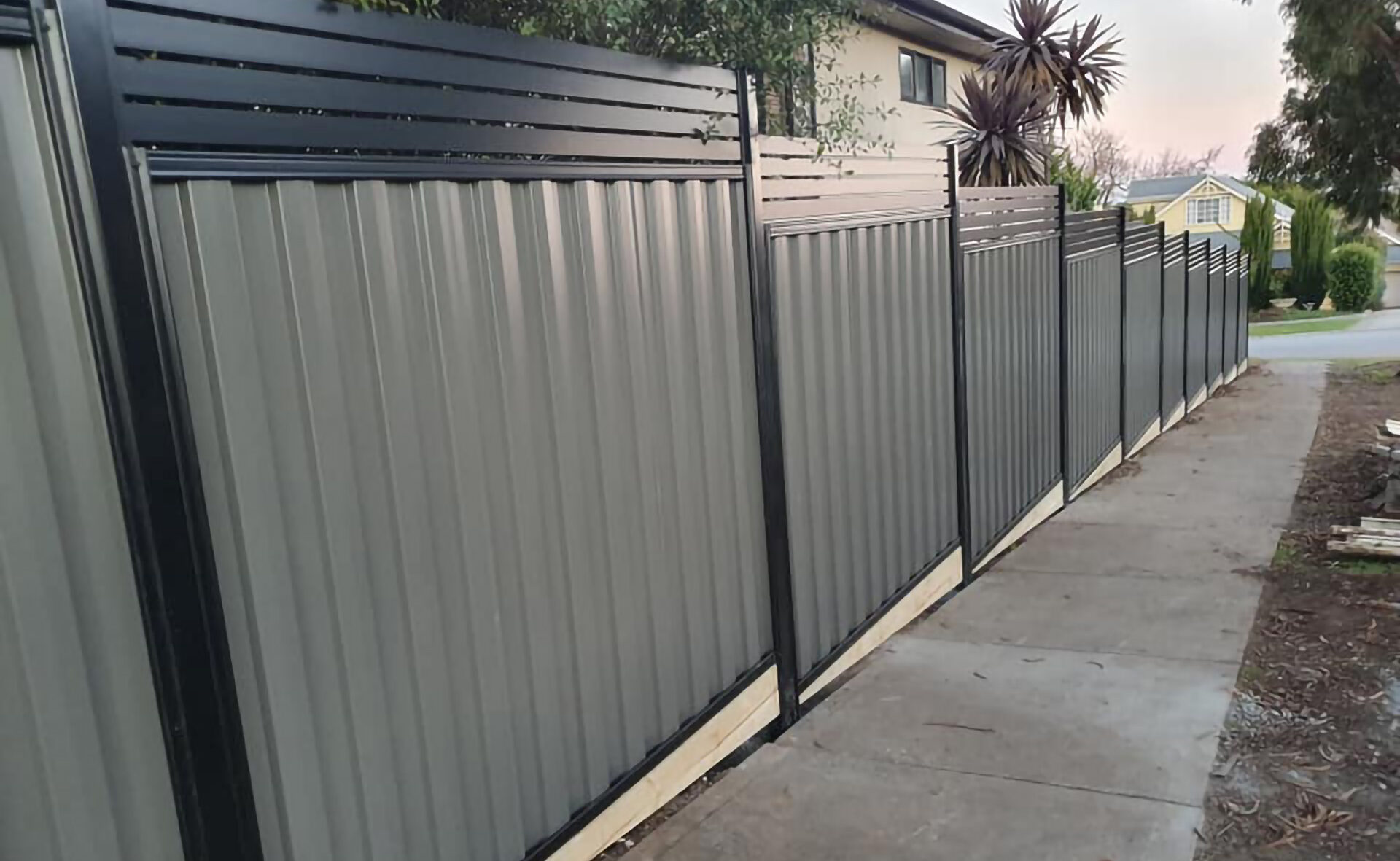 Colorbond Slat Fence