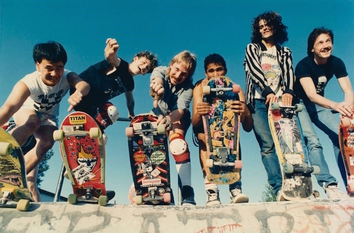  Skateboard enthusiasts let their sentiments be known about the possible closure of the skateboard bowls in China Creek Park on May 7, 1987. Photo by Ian Smith/Vancouver Sun