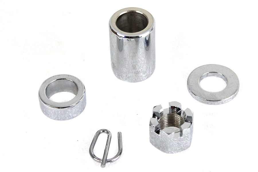 Chrome Rear Axle Nut Kit