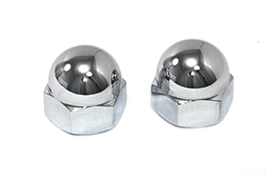 Chrome Axle Nut Kit Acorn Style