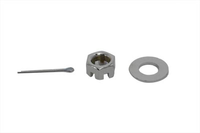 Chrome Axle Nut Kit Castle Style 5/8 - 18 UNF