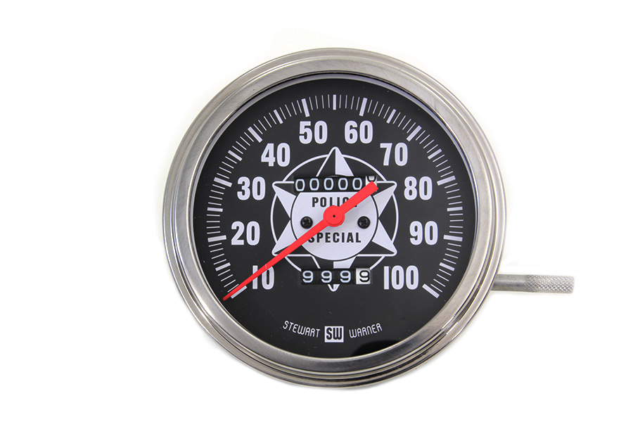 Speedometer with 2:1 Ratio and Red Needle