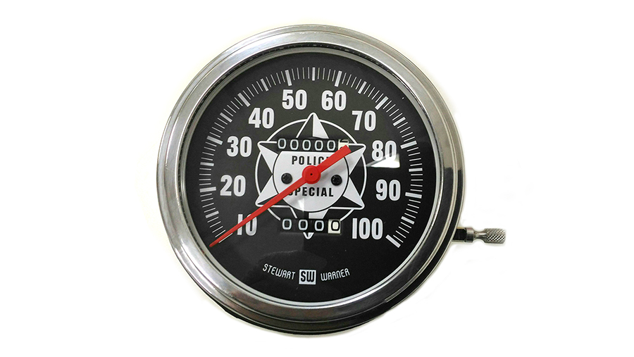 Speedometer with 1:1 Ratio and Red Needle