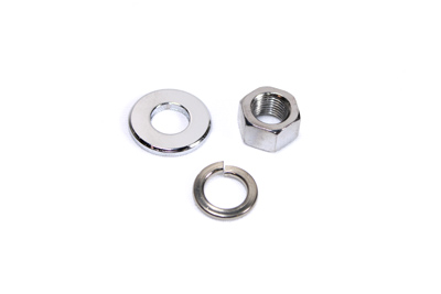 Chrome Front Axle Nut and Washer Kit