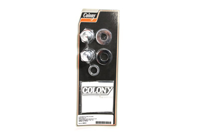 Chrome Axle Nut Kit Acorn Style