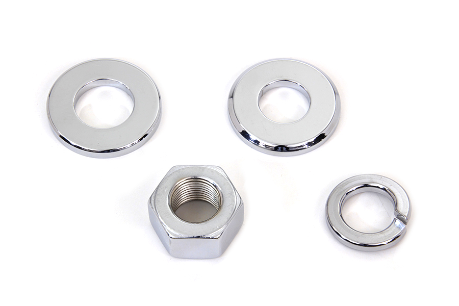 Chrome Rear Axle Nut Kit