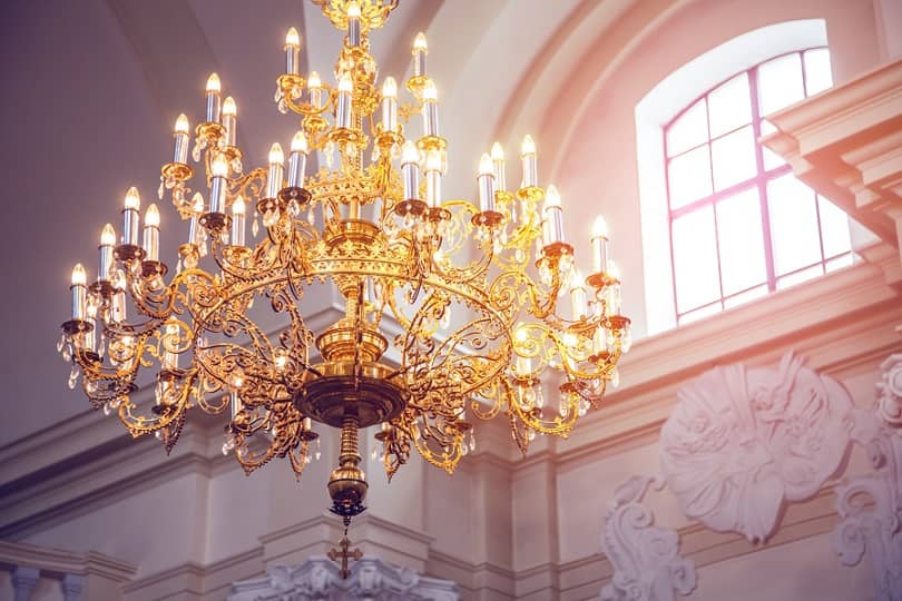 living room chandelier