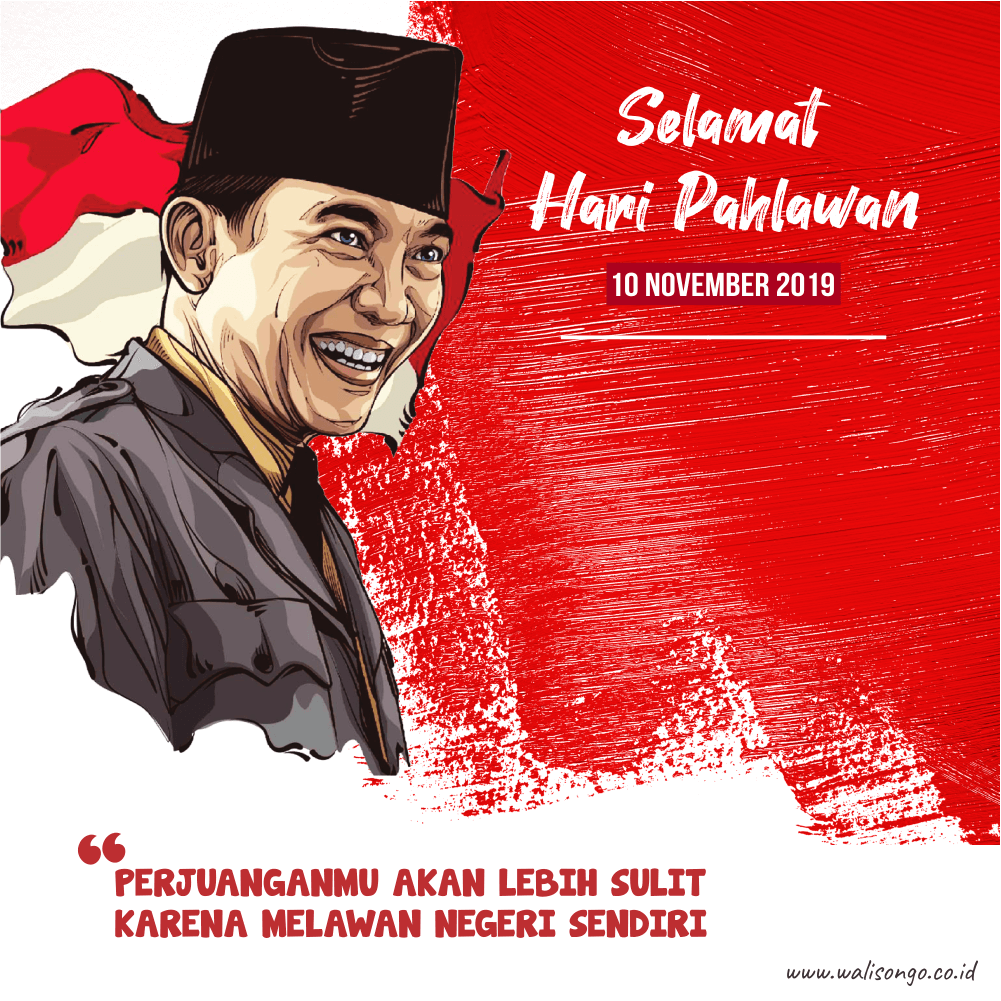 Poster Pahlawan Indonesia – Tulisan