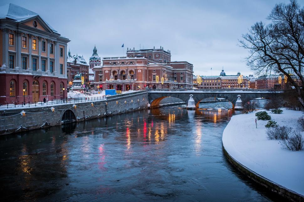 Stockholm winter bridge wallpaper,Sweden HD wallpaper,winter HD wallpaper,bridge HD wallpaper,river HD wallpaper,Stockholm HD wallpaper,water channel HD wallpaper,city HD wallpaper,photo HD wallpaper,2978x1982 wallpaper