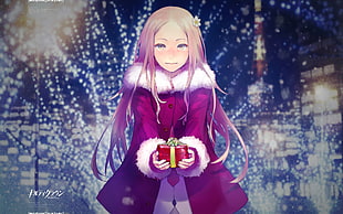 Guilty crown,  Girl,  Smile,  Gift