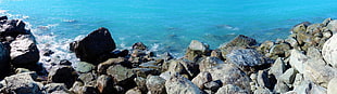 gray stones, New Zealand, rock, Lake Pukaki