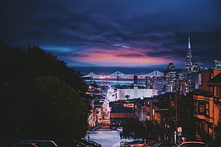 concrete suspension bridge, San francisco, Usa, Buildings HD wallpaper