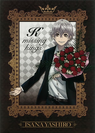 Missing Kings Isana Yashiro digital wallpaper, K Project, artwork, Isana Yashiro, flowers HD wallpaper