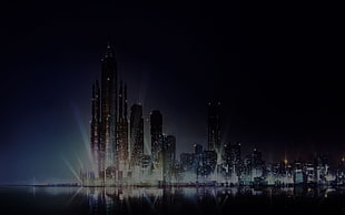 skyscrapers, Psycho-Pass, cityscape, anime