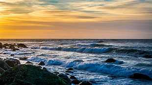 body of water, beach, sea, sky, horizon