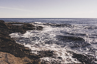 blue ocean, Sea, Surf, Foam