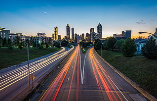 Atlanta,  Usa,  Road,  Skyscrapers HD wallpaper