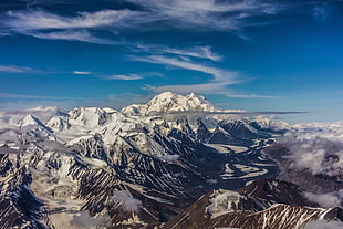 snow capped mountains, mountains, snow, winter