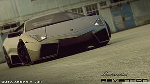 gray Lamborghini Reventon wallpaper, Lamborghini Reventon, Lamborghini, car, vehicle