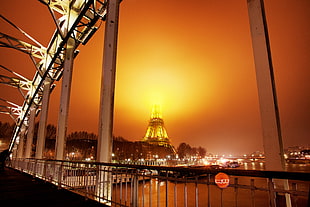 Eiffel tower on high angle view photography