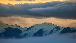 snow capped mountain, landscape, mountains, New Zealand, nature