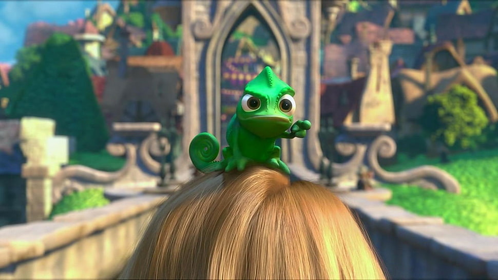 Disney Tangled Pascal character digital wallpaper, movies, Tangled, Disney, Rapunzel HD wallpaper