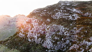 gray and green mountain, nature, landscape, New Zealand, sunset