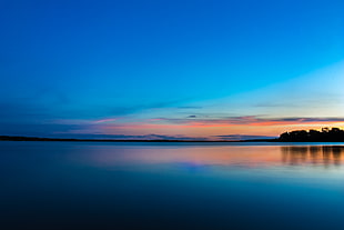 sunset and a silhouette island