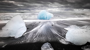 black and white sky illustration, iceland