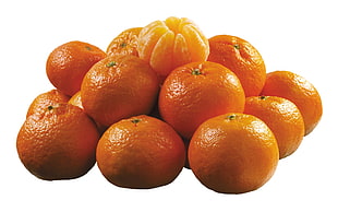 stack of orange fruits