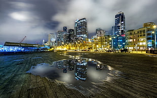 rain water, city, cityscape, architecture, modern