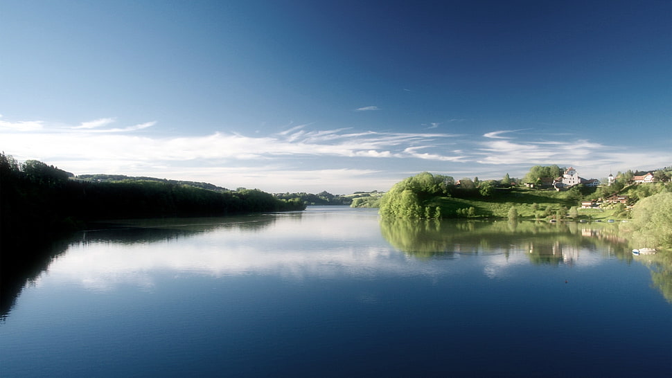 Morning,  Water,  Sky,  Blue HD wallpaper