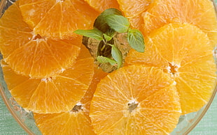 slice orange fruit