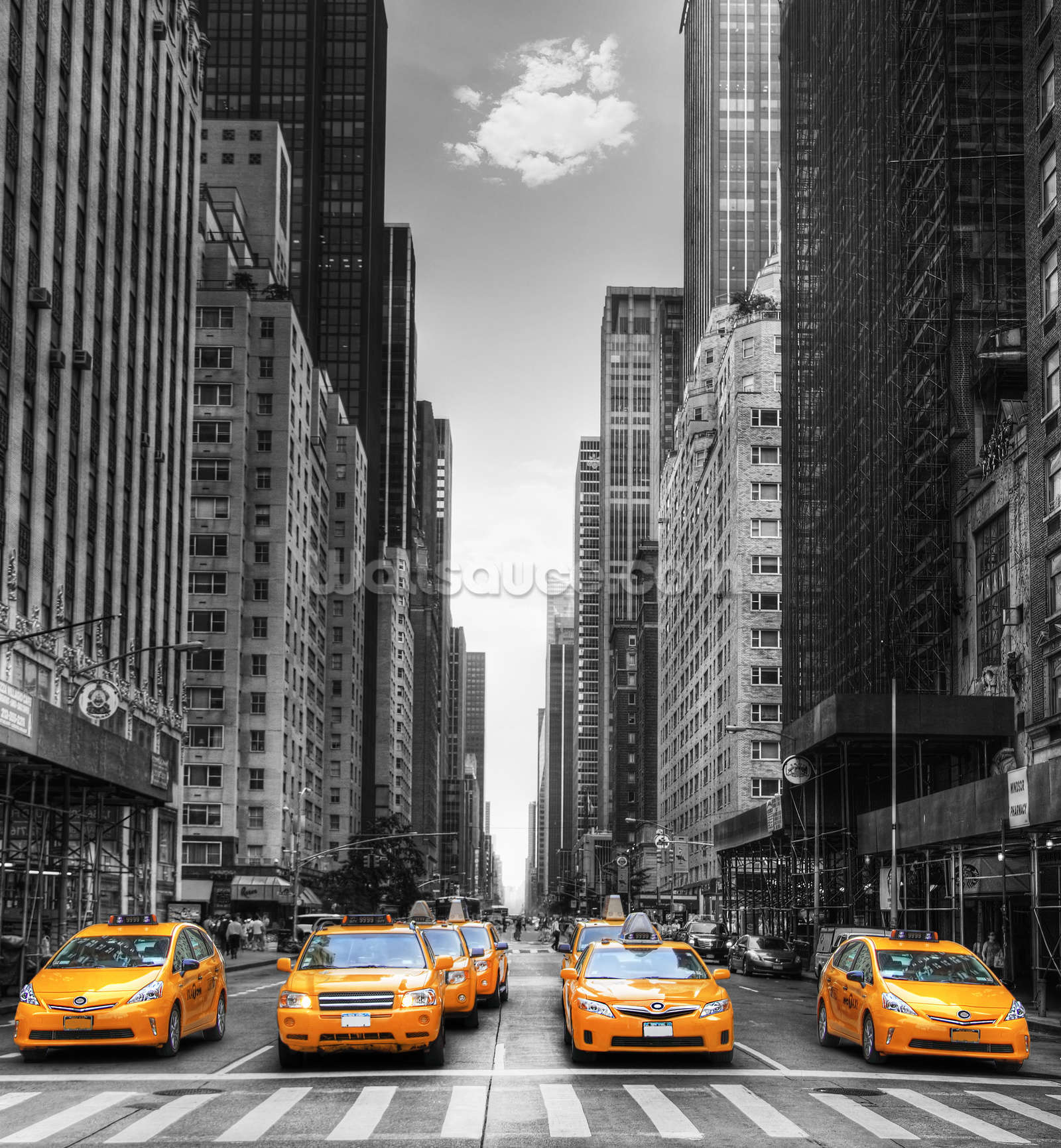 New York Wallpaper Yellow Taxi Nyc Paint By Number 1600x1732 Download Hd Wallpaper Wallpapertip