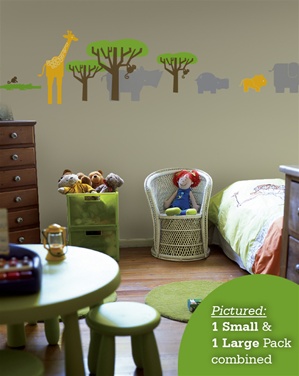 Safari Animals wall decals stickers