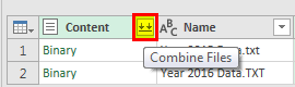 Power Query Excel Example 1.7