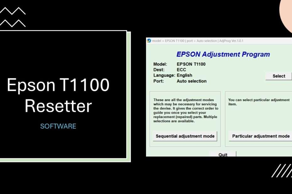 Epson T1100 Resetter