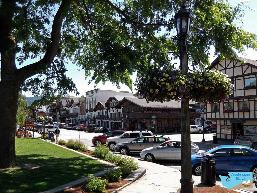 Summer in downtown Leavenworth Washington State