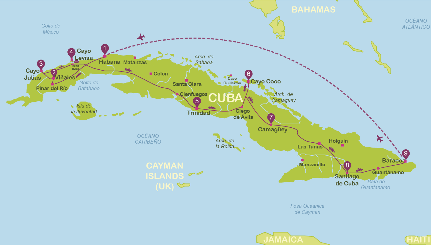 viajar a Cuba en dos semanas