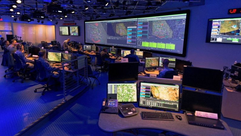 Beale Air Force Base mission control center