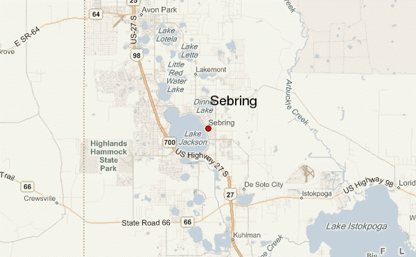 Sebring Florida Zip Code Map - United States Map