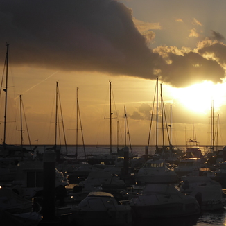 January sunset in Olhão, Olhao