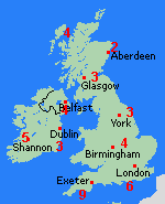 Forecast Tue Jan 07 United Kingdom