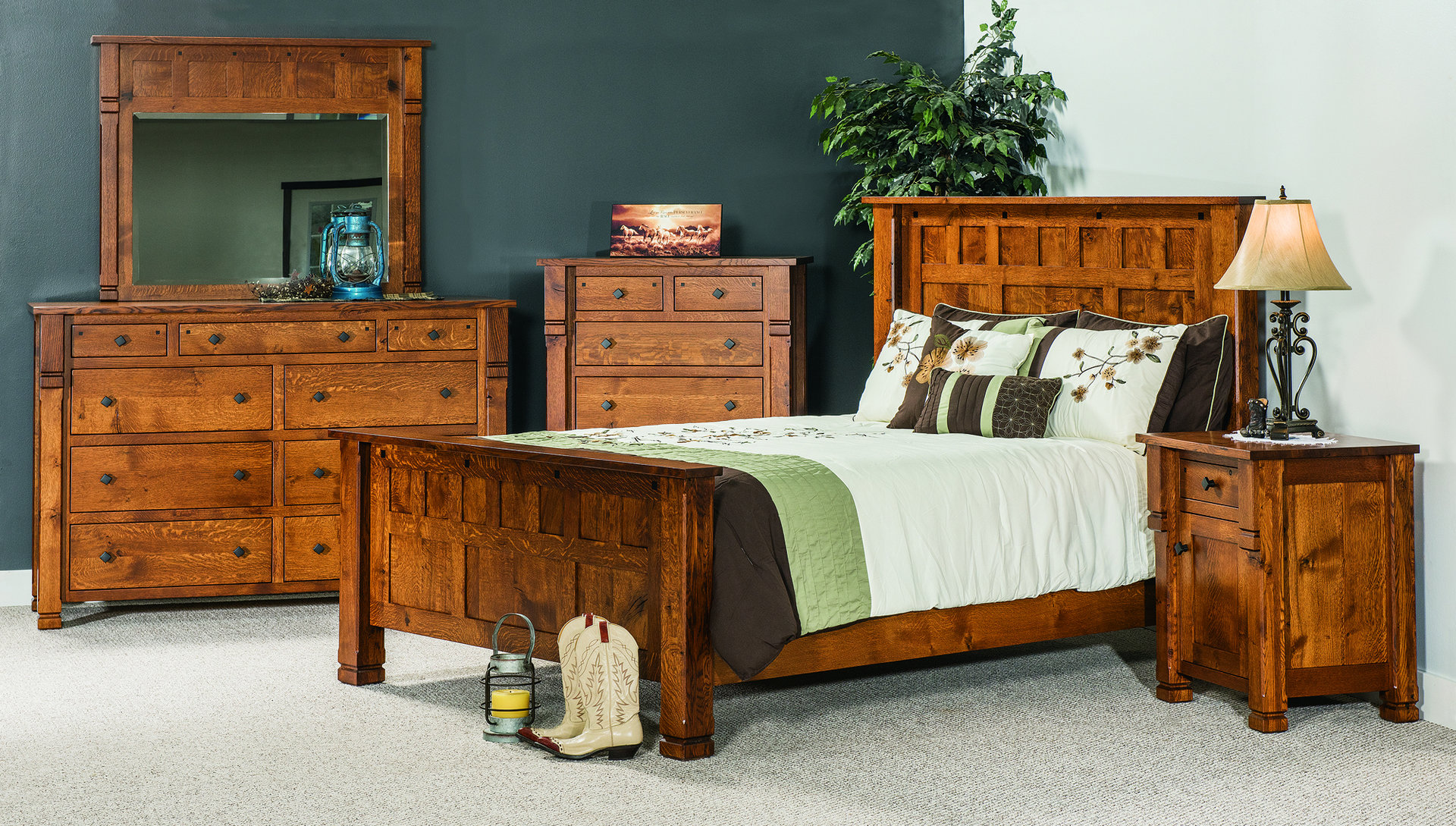 Brockport Hardwood Bedroom Set  Amish Brockport Bedroom Set