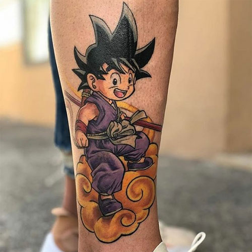 nimbus with goku tattoo