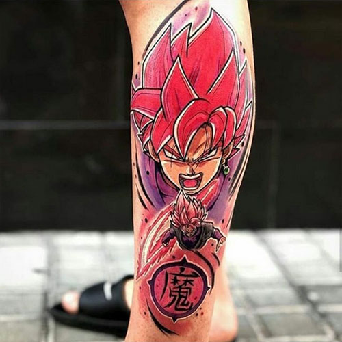 goku ssj rose tattoo