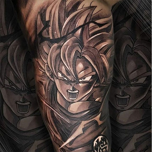 goku shading tattoo